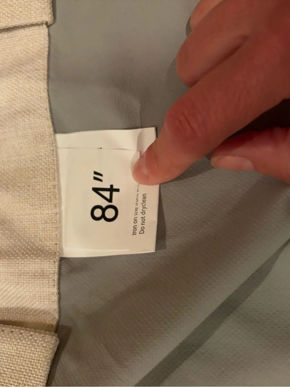Beige flax “Blackout” curtains - Set of 2 49”x 84”